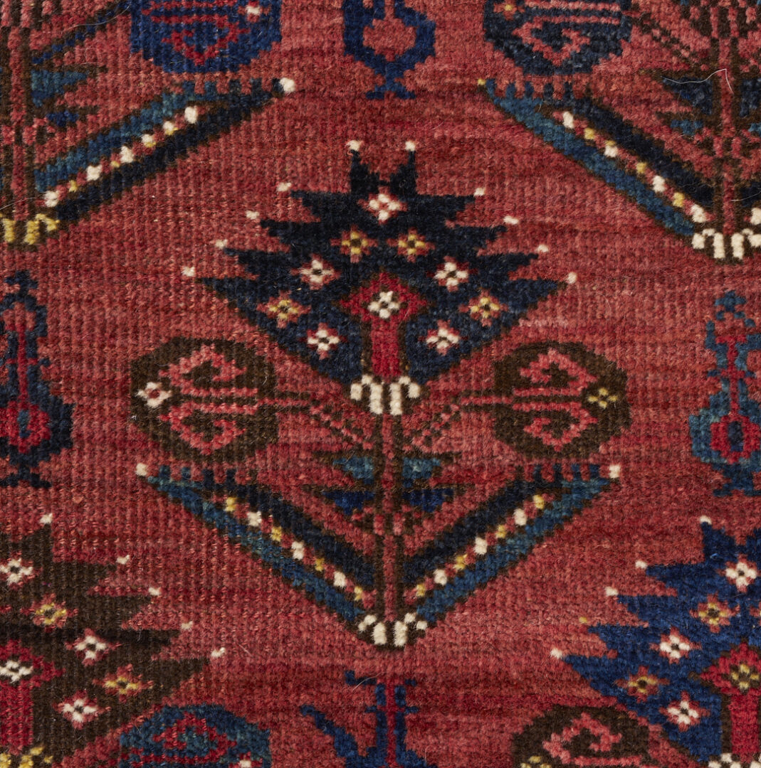 Lot 309: Antique Ersari Turkmen Prayer Rug, Dated