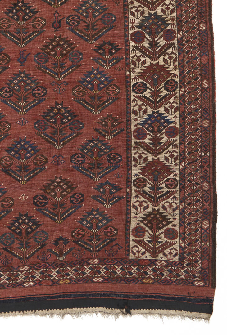 Lot 309: Antique Ersari Turkmen Prayer Rug, Dated