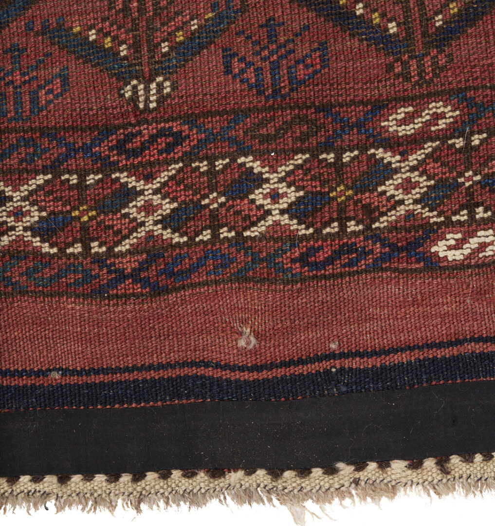 Lot 309: Antique Ersari Turkmen Prayer Rug, Dated