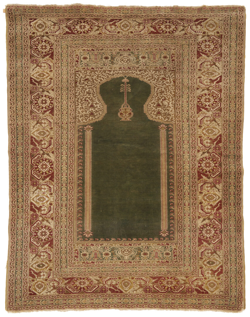 Lot 311: Antique Turkish Ghiordesh Prayer Rug