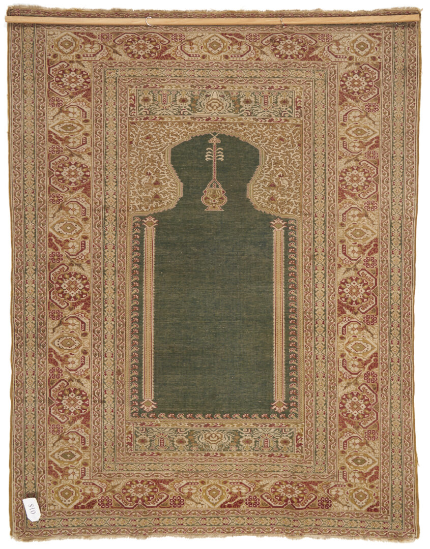 Lot 311: Antique Turkish Ghiordesh Prayer Rug