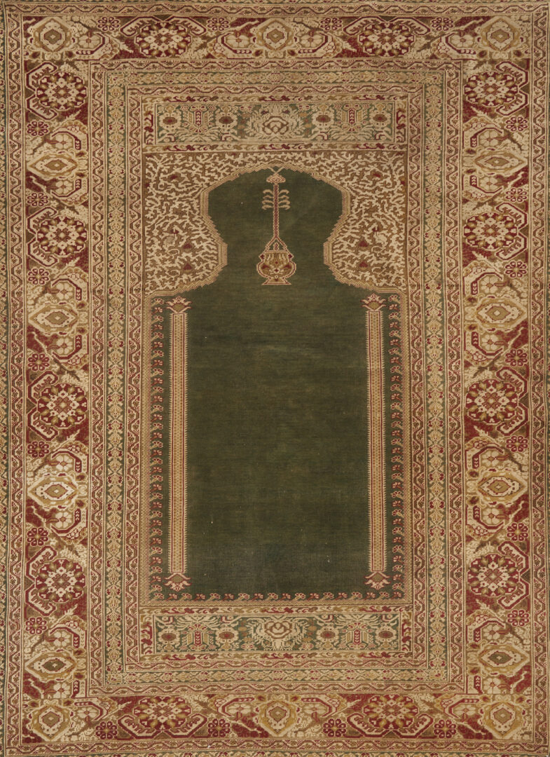 Lot 311: Antique Turkish Ghiordesh Prayer Rug