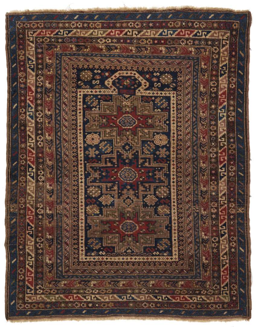 Lot 312: Antique Kazak Caucasian Prayer Rug