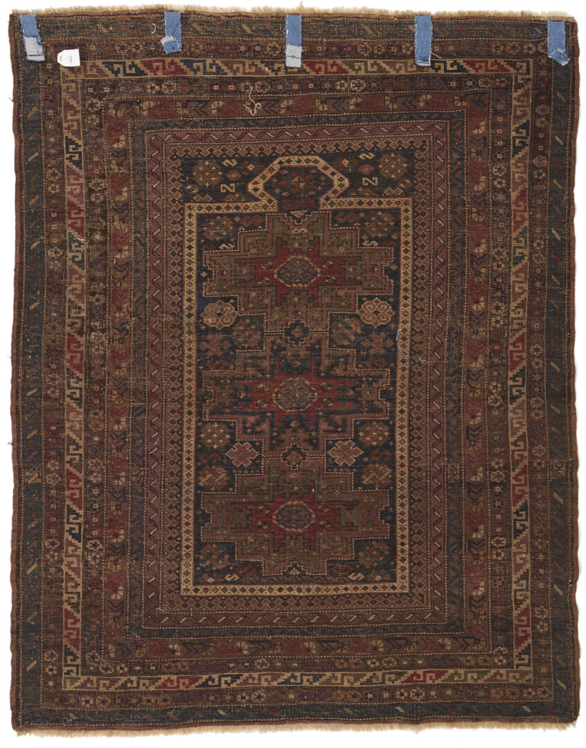 Lot 312: Antique Kazak Caucasian Prayer Rug