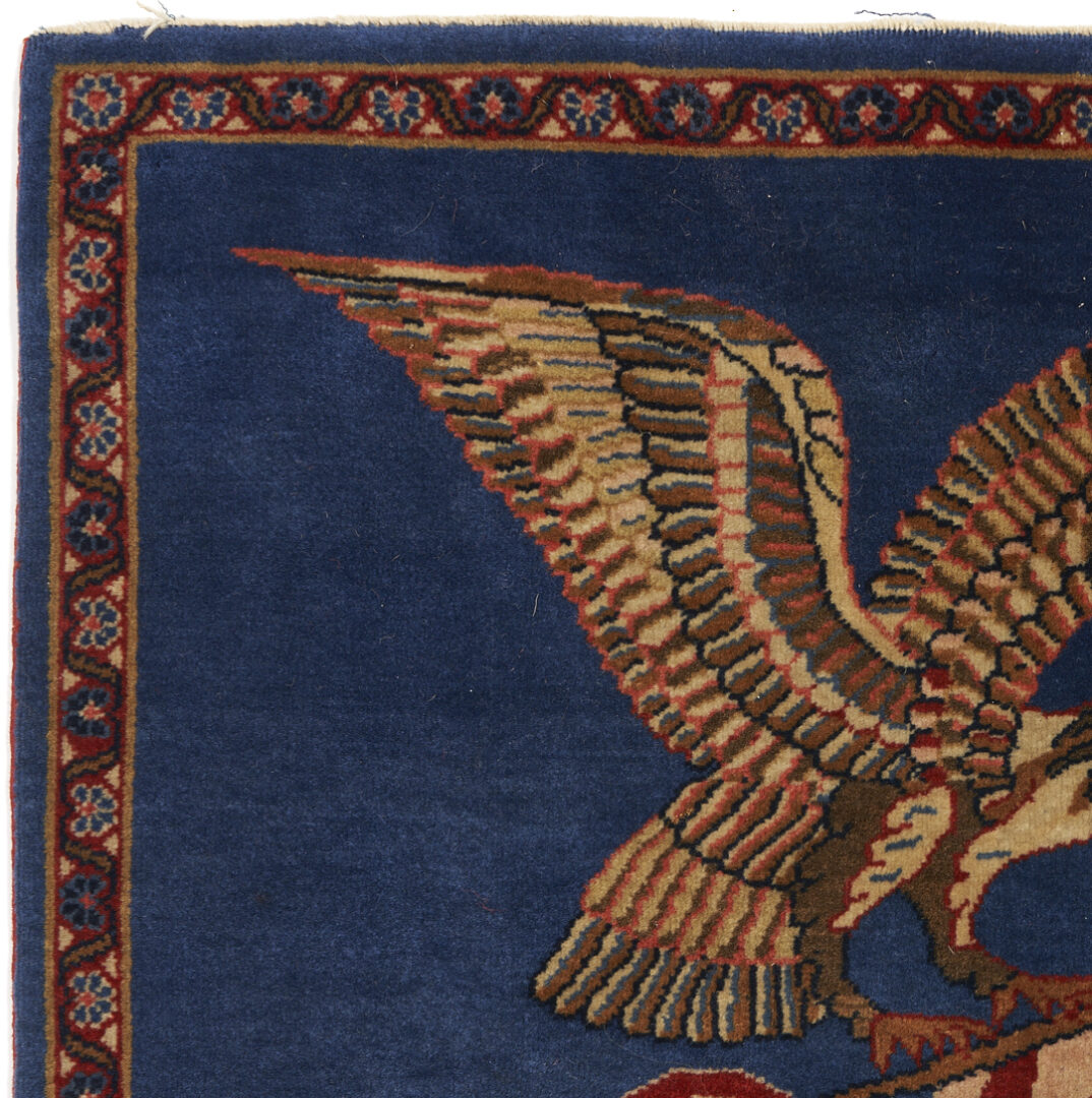 Lot 315: Kashan American Eagle Flag Rug