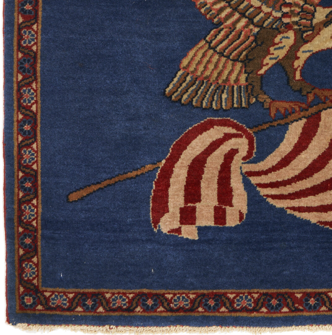 Lot 315: Kashan American Eagle Flag Rug