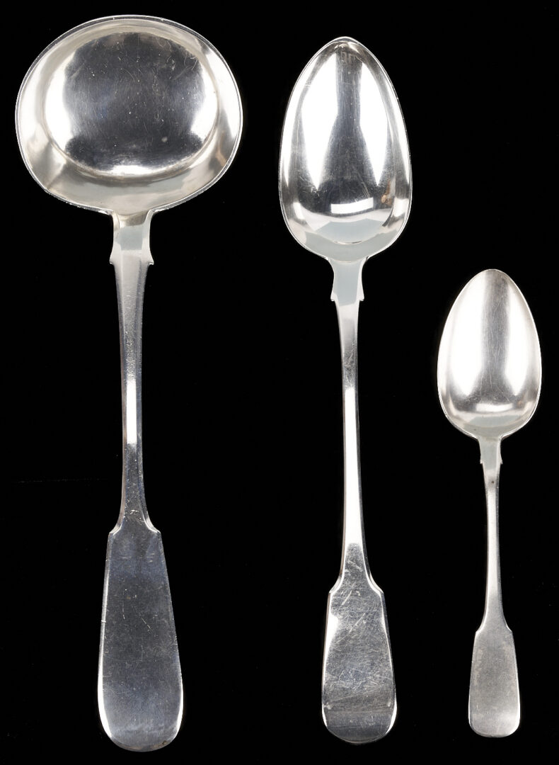 Lot 316: 5 European Sterling Silver Serving Items, Russia & England