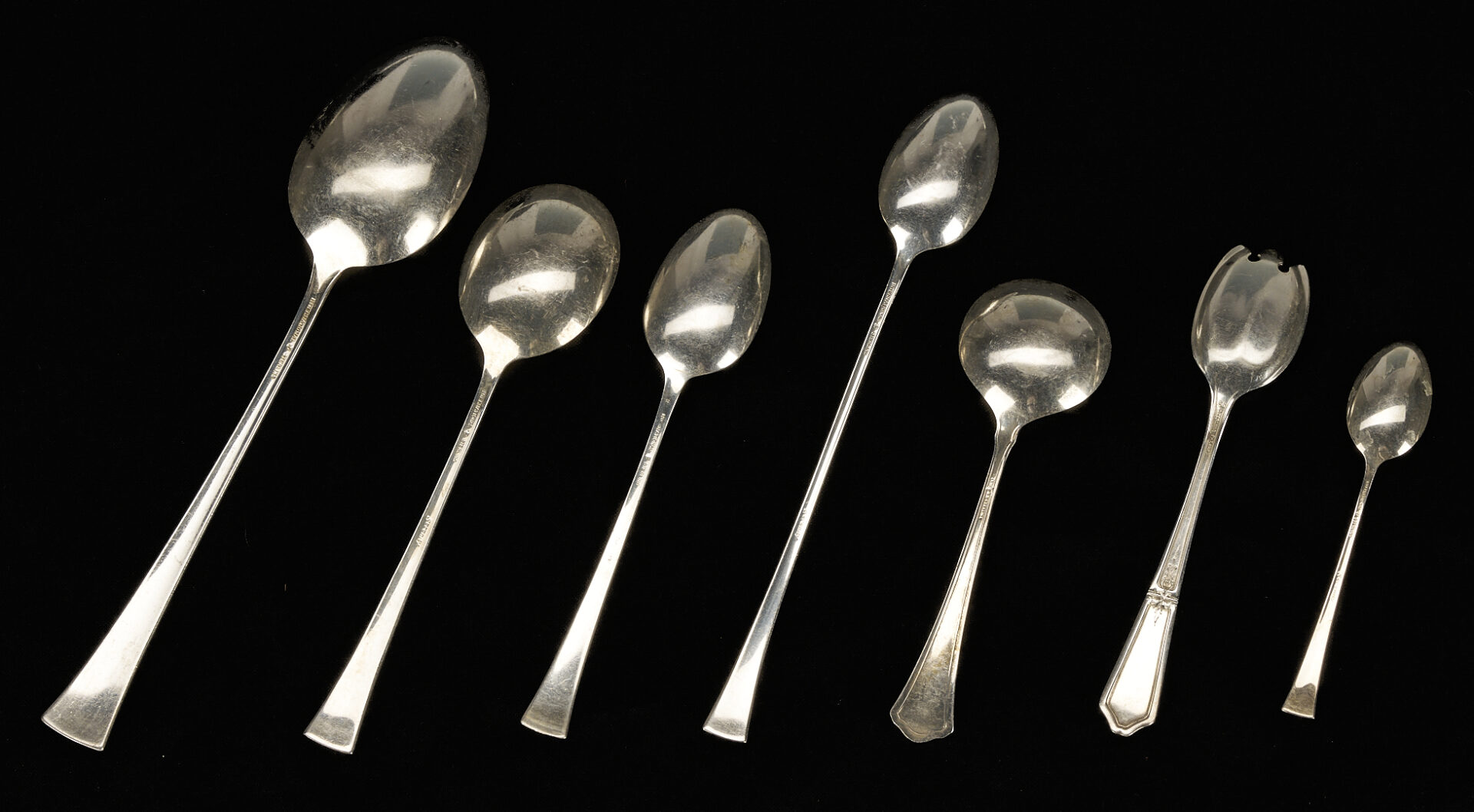 Lot 319: 91 Pcs. International Serenity Pattern Sterling Flatware & 31 Other Sterling Pcs.