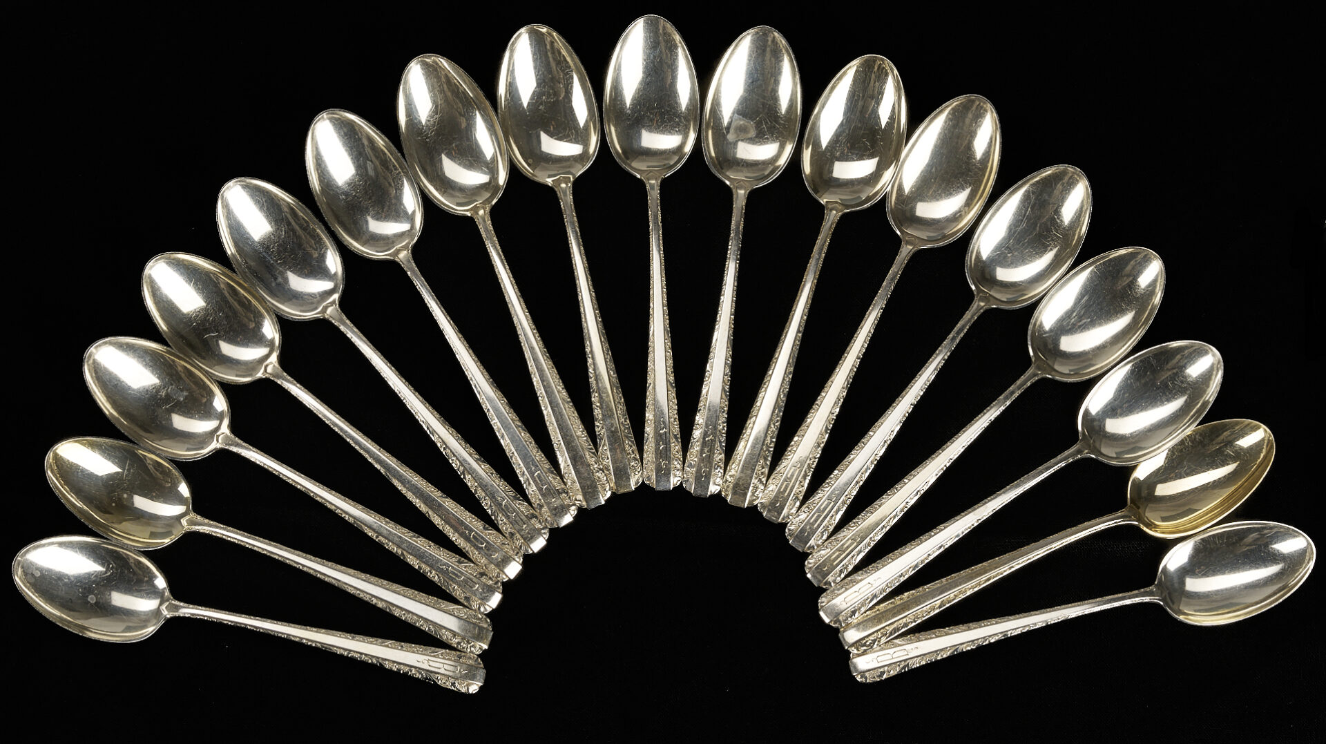 Lot 326: 96 Pcs. Towle Sterling Silver Flatware, Candlelight Pattern