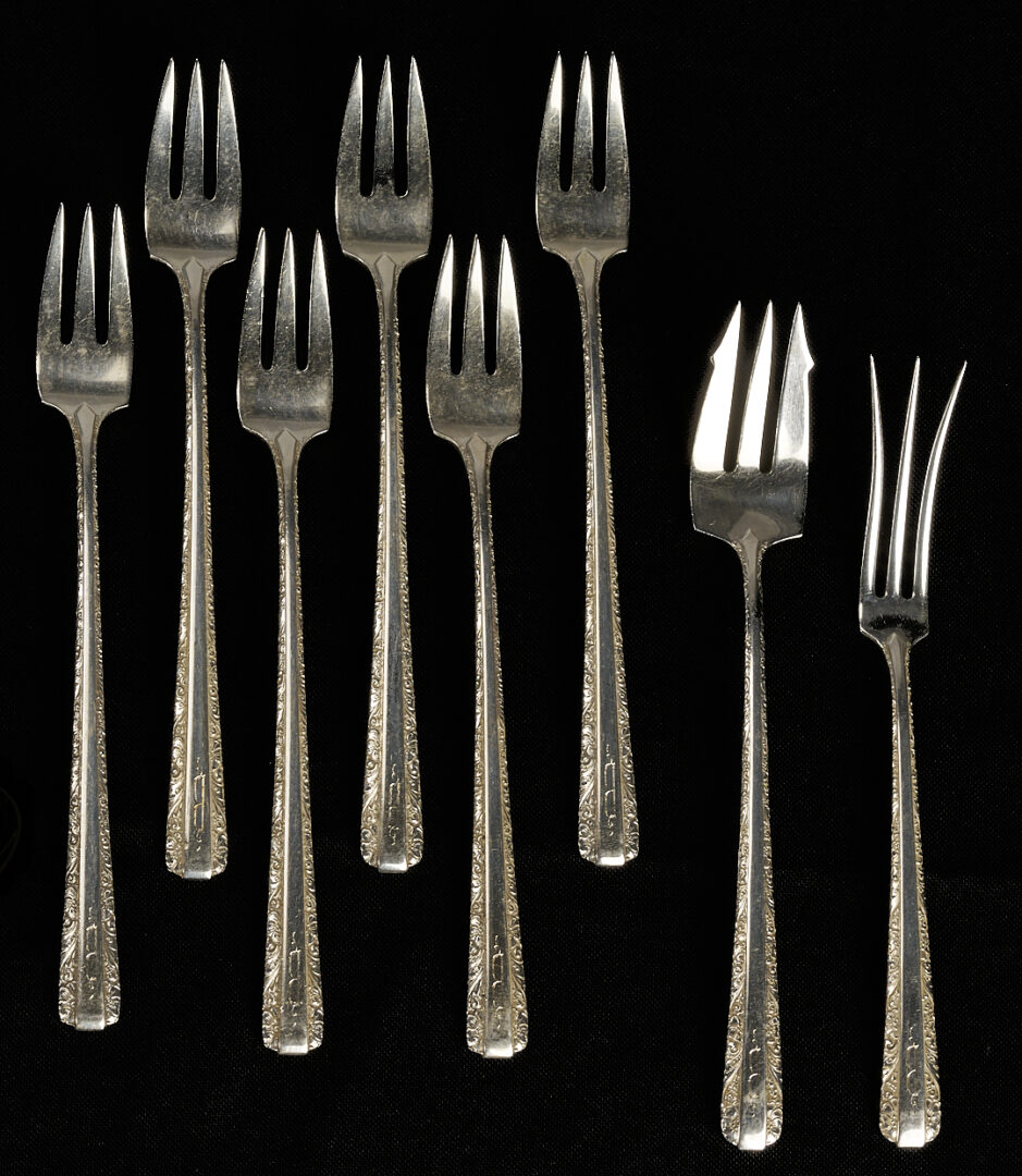 Lot 326: 96 Pcs. Towle Sterling Silver Flatware, Candlelight Pattern