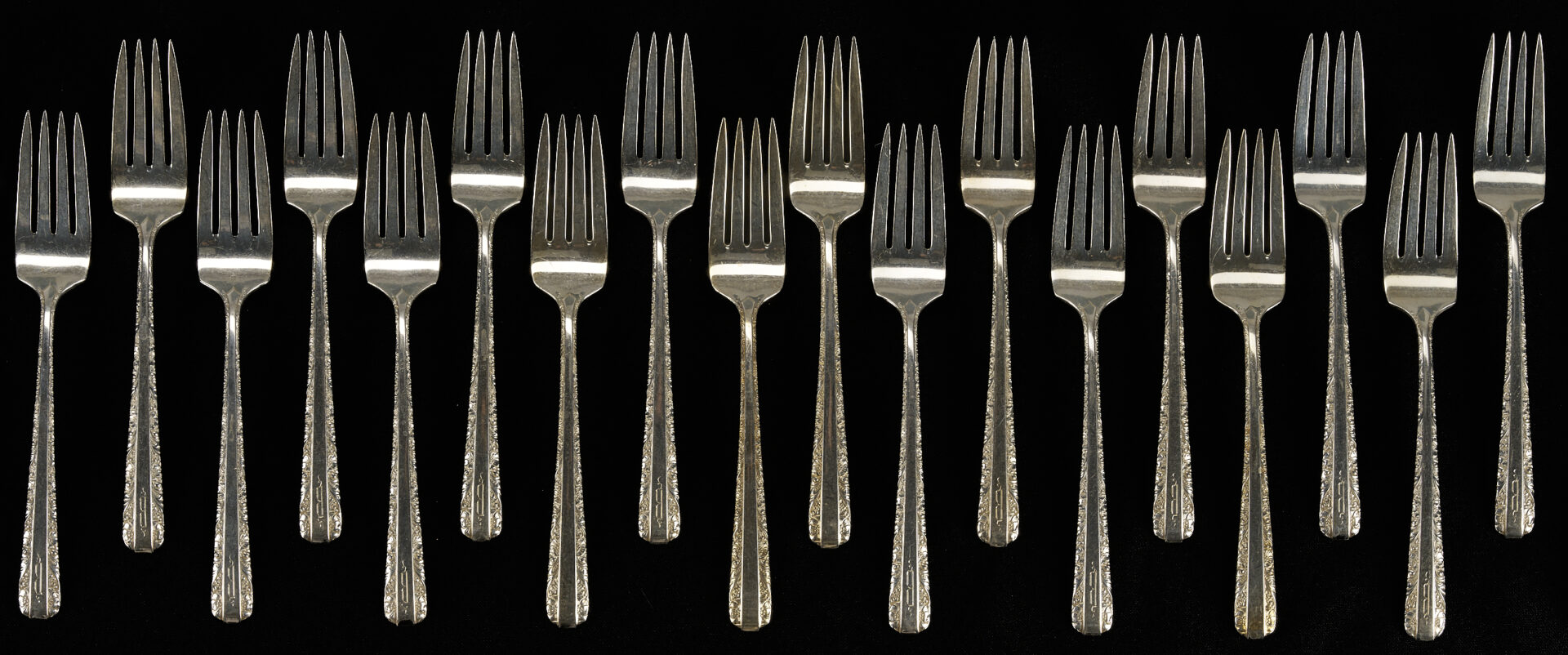 Lot 326: 96 Pcs. Towle Sterling Silver Flatware, Candlelight Pattern