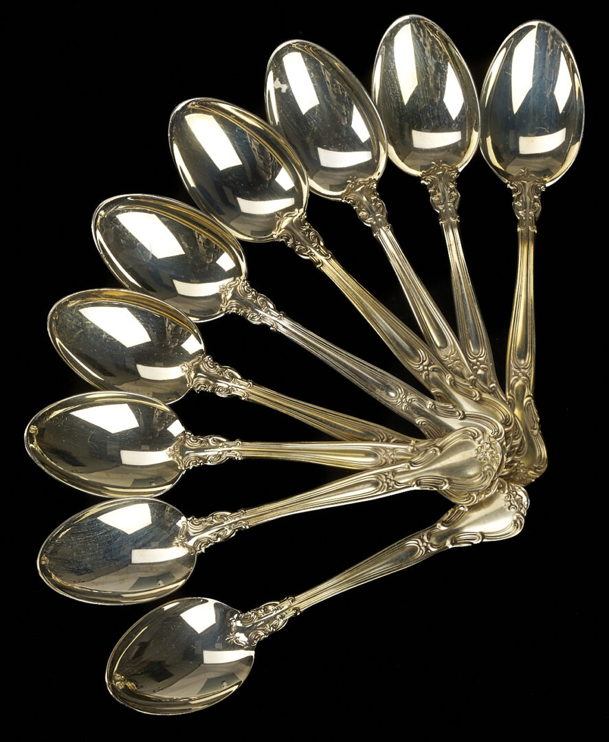 Lot 331: 76 Gorham Chantilly Sterling Silver Flatware Pieces