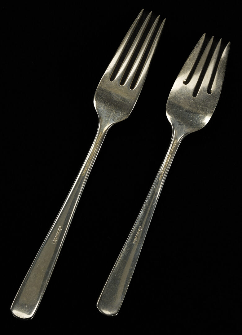 Lot 334: 52 Pcs. Gorham Camellia Sterling Flatware, Service for 8