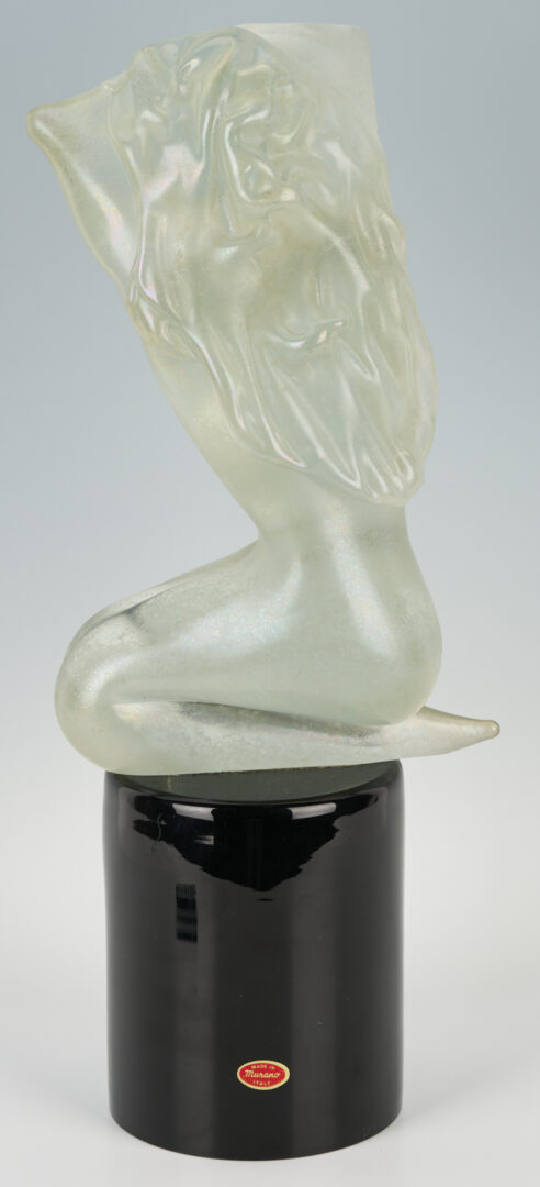 Lot 360: Murano Glass Female Nude Sculpture