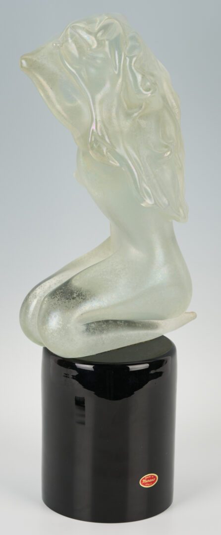 Lot 360: Murano Glass Female Nude Sculpture