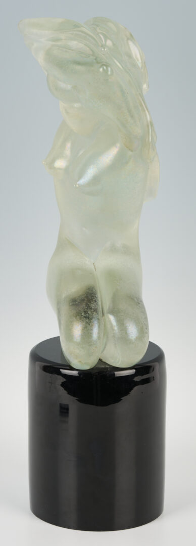 Lot 360: Murano Glass Female Nude Sculpture