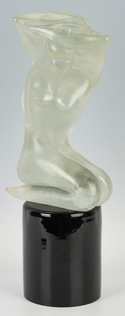 Lot 360: Murano Glass Female Nude Sculpture