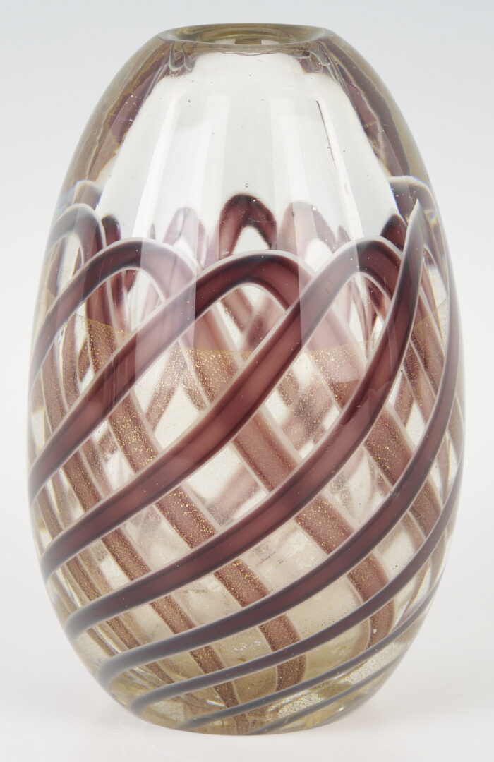 Lot 361: Archimede Seguso Art Glass Vase, Nastro Richiamato