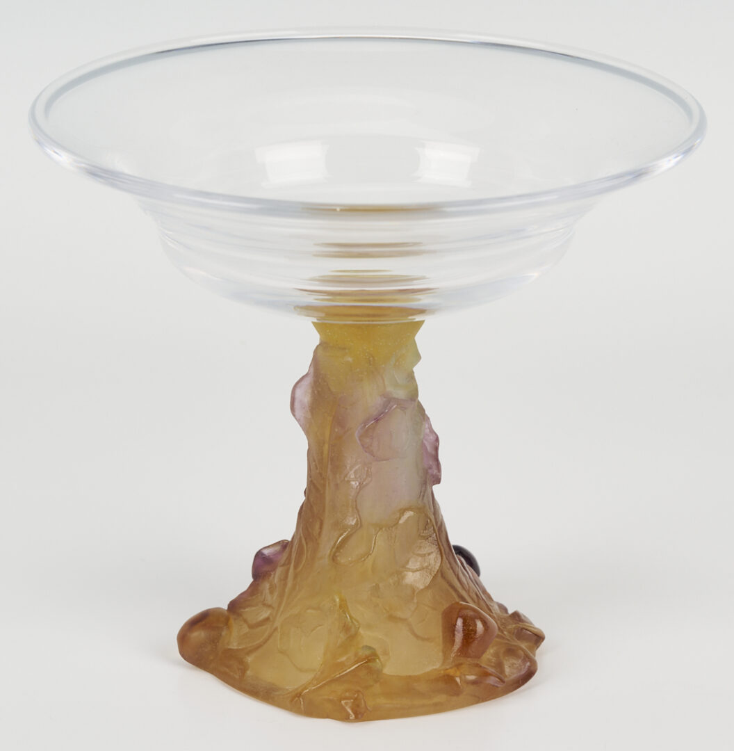 Lot 365: Daum Pate de Verre Glass Coupe, Figues