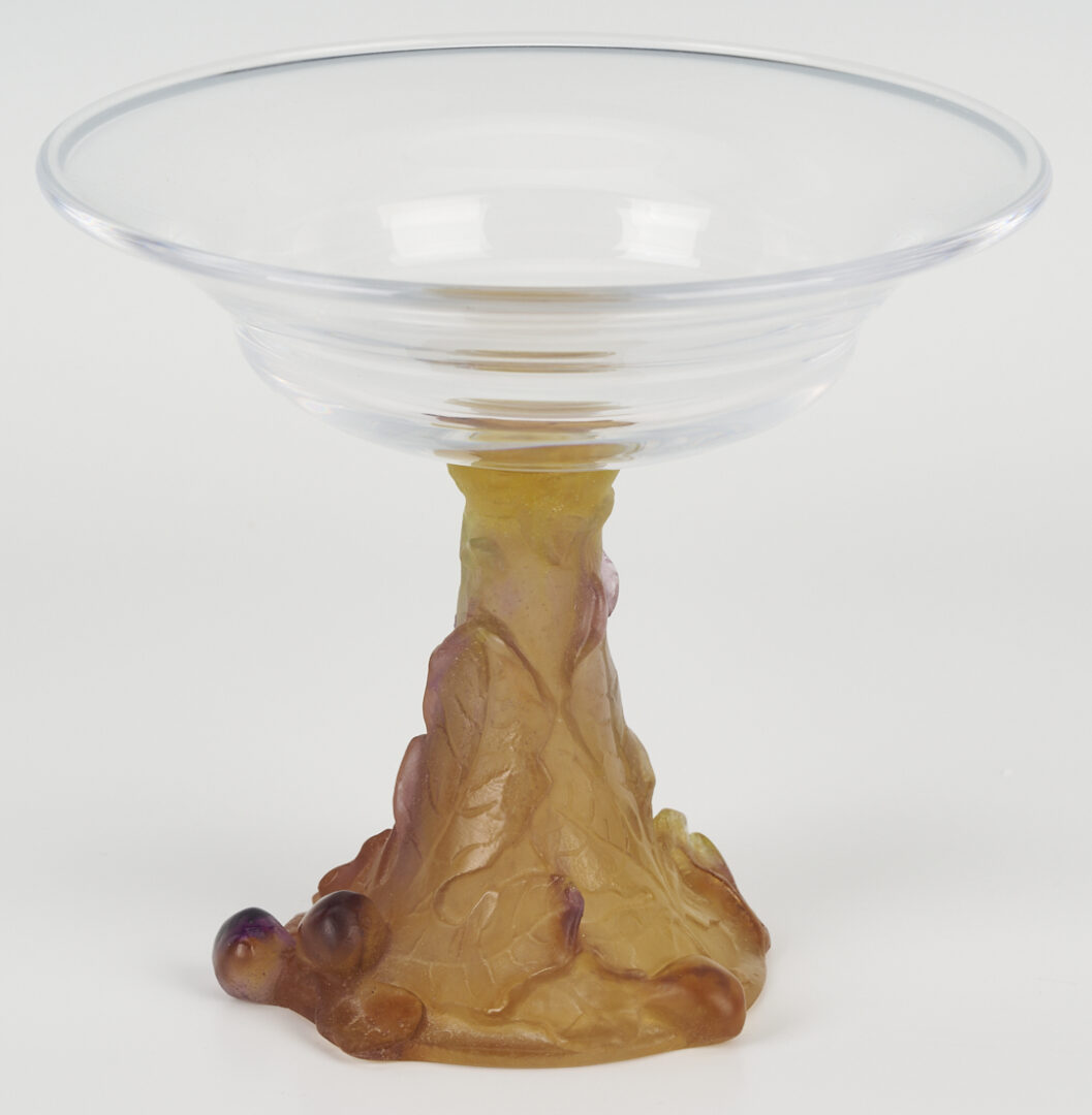 Lot 365: Daum Pate de Verre Glass Coupe, Figues