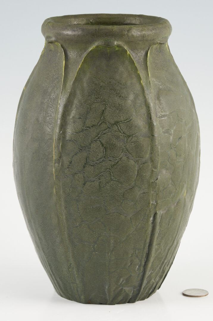 Lot 371: Grueby Art Pottery Vase, Marie Seaman