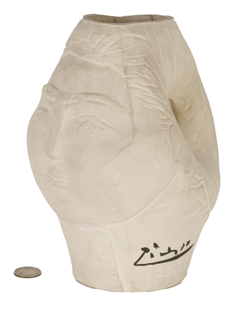 Lot 375: Picasso Madoura Tete de Femme Pitcher