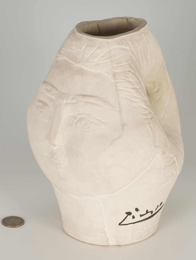 Lot 375: Picasso Madoura Tete de Femme Pitcher