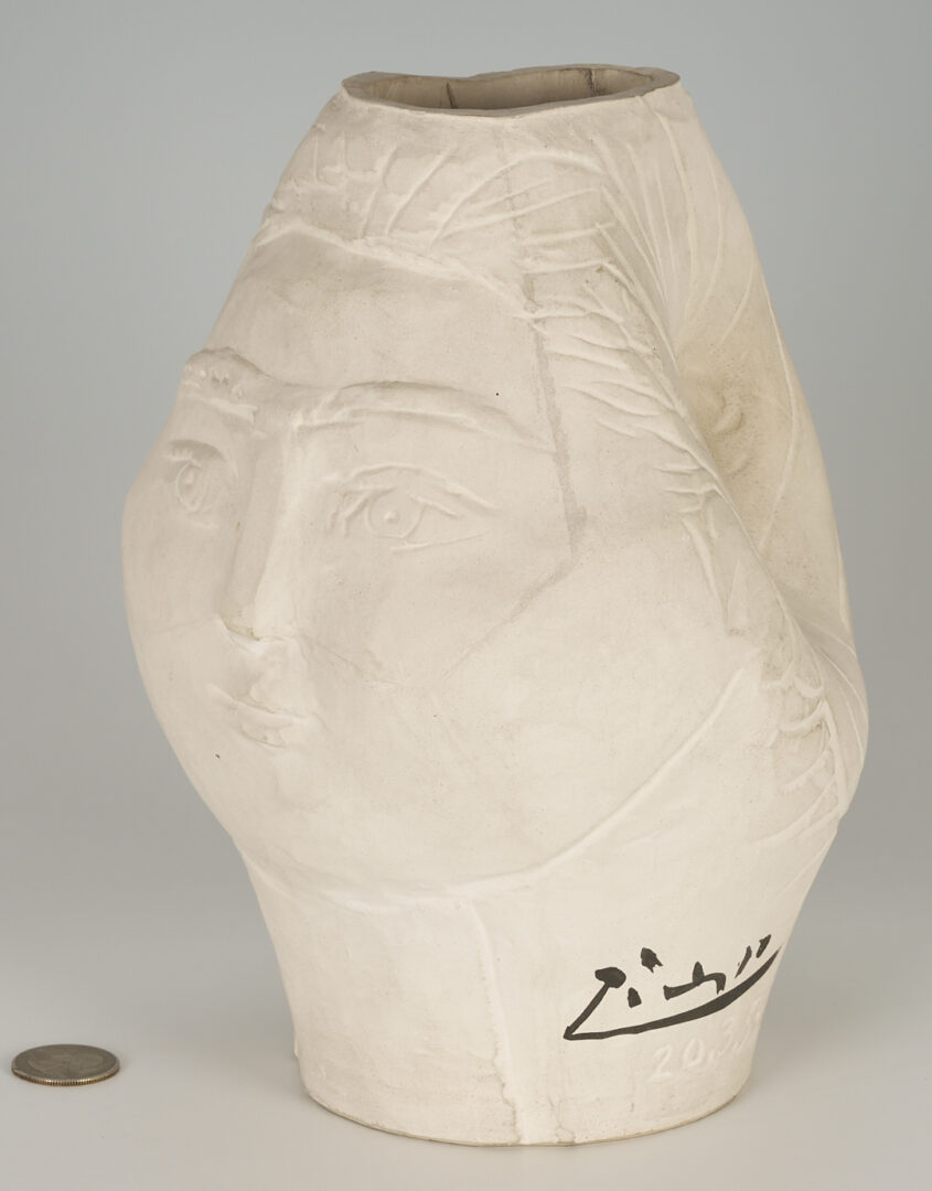 Lot 375: Picasso Madoura Tete de Femme Pitcher