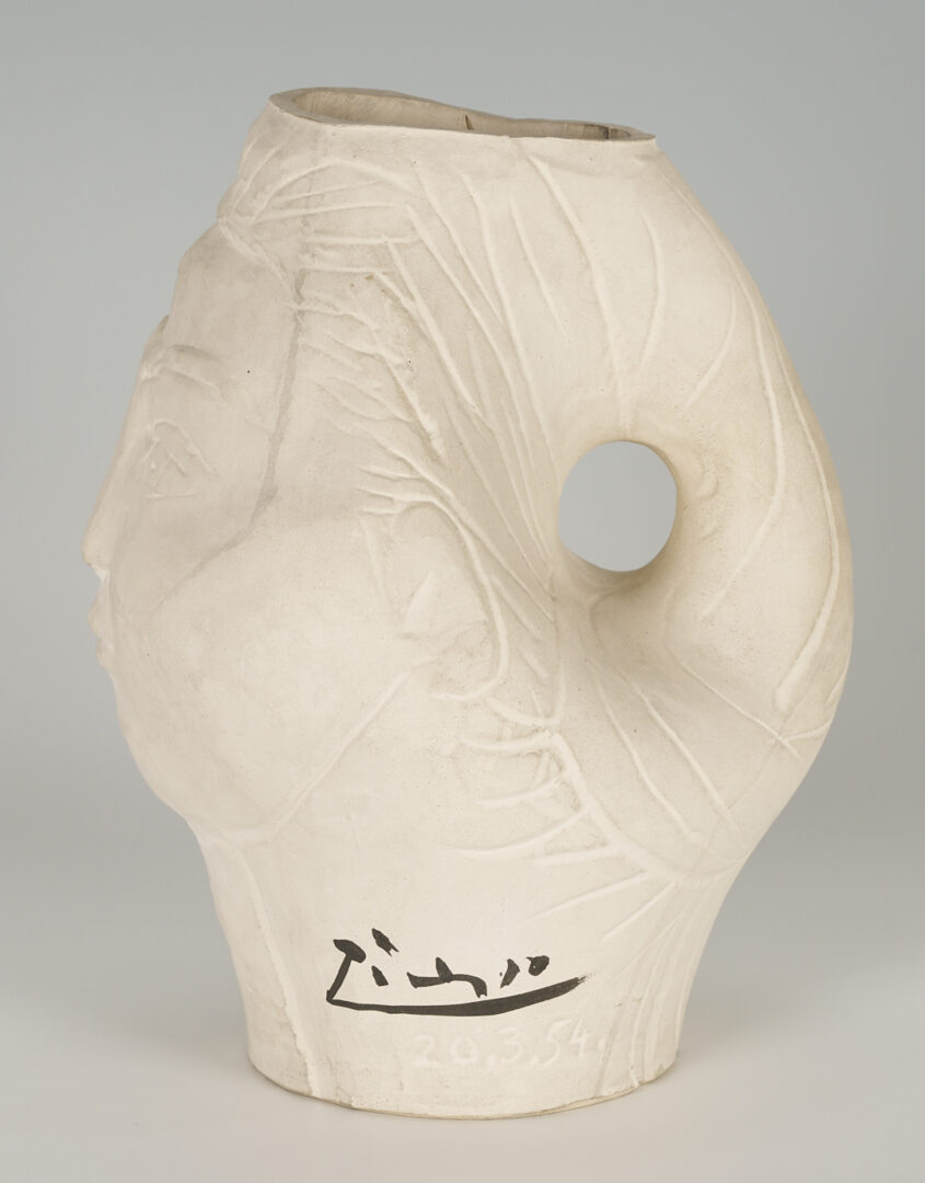 Lot 375: Picasso Madoura Tete de Femme Pitcher