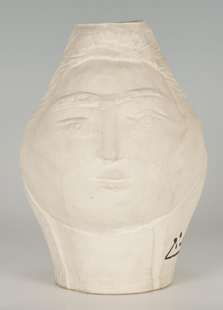 Lot 375: Picasso Madoura Tete de Femme Pitcher