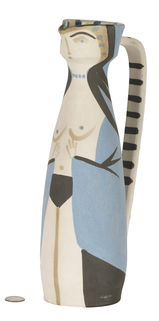 Lot 377: Picasso Madoura Ceramic Femme Pitcher