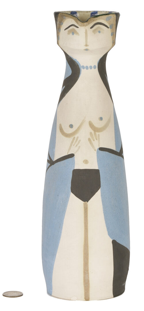 Lot 377: Picasso Madoura Ceramic Femme Pitcher