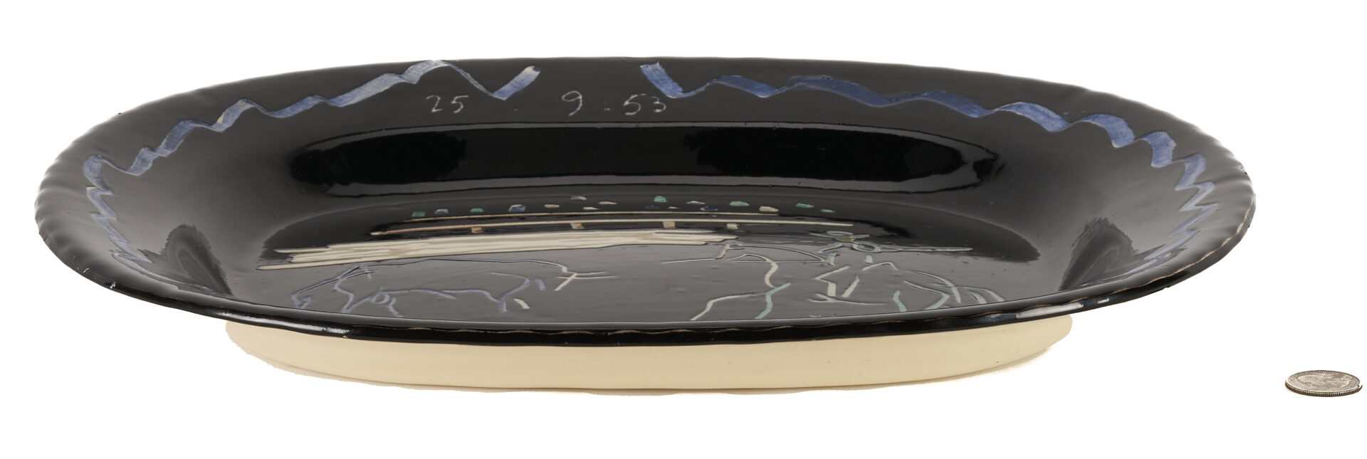 Lot 379: Picasso Madoura Corrida Fond Noir Platter