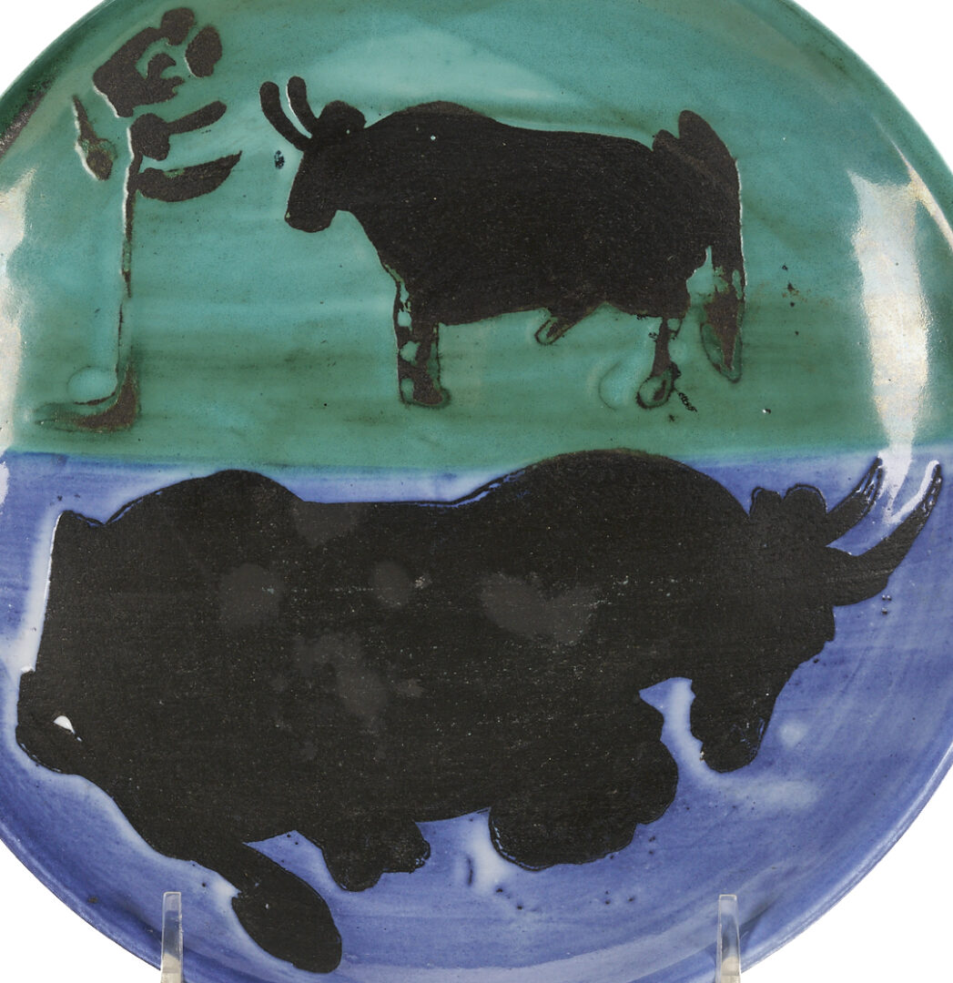 Lot 380: Picasso Madoura Toros Plate