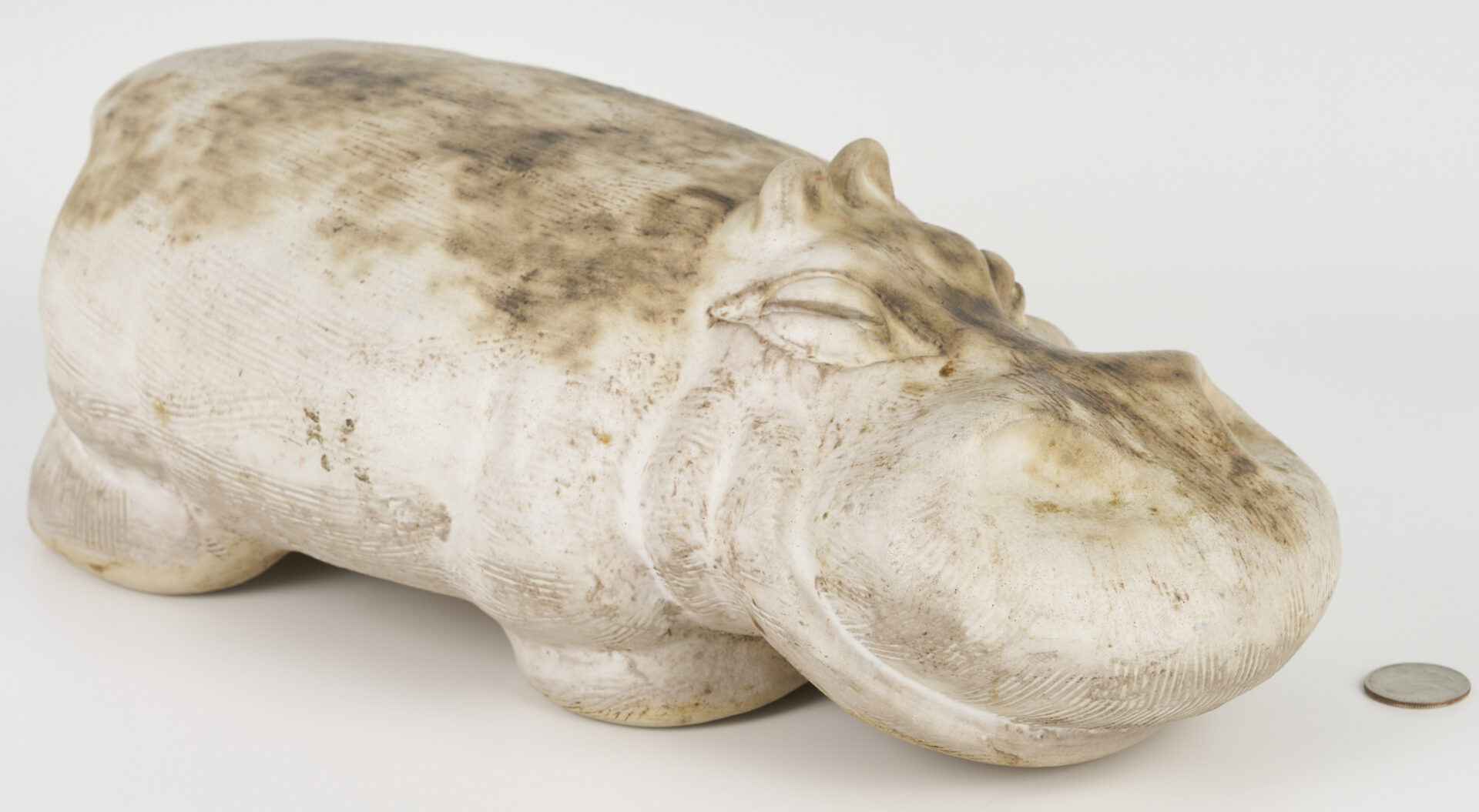 Lot 383: McCarty Pottery Hippopotamus Figurine, Merigold, Mississippi