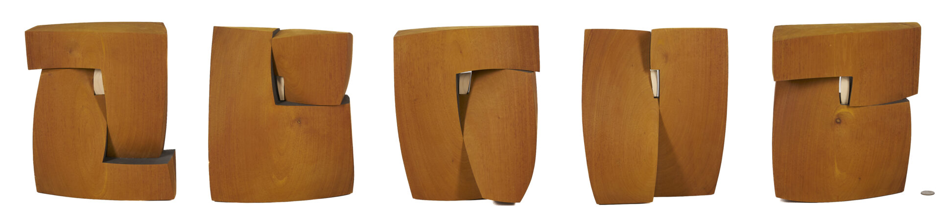 Lot 397: Pascal Pierme Wood Sculpture, "Le Village 10"