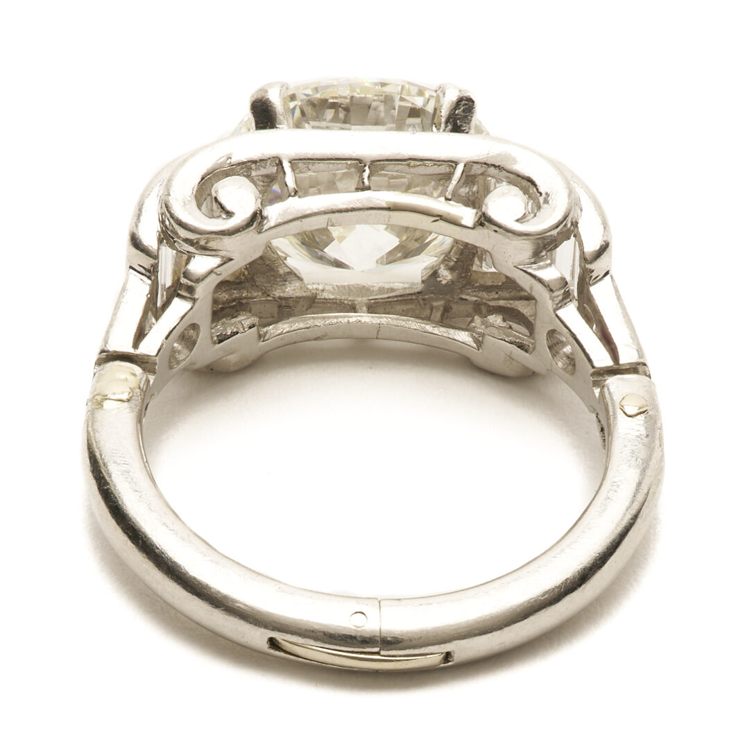 Lot 39: 3.72 Carat Platinum & Diamond Engagement Ring, GIA Report