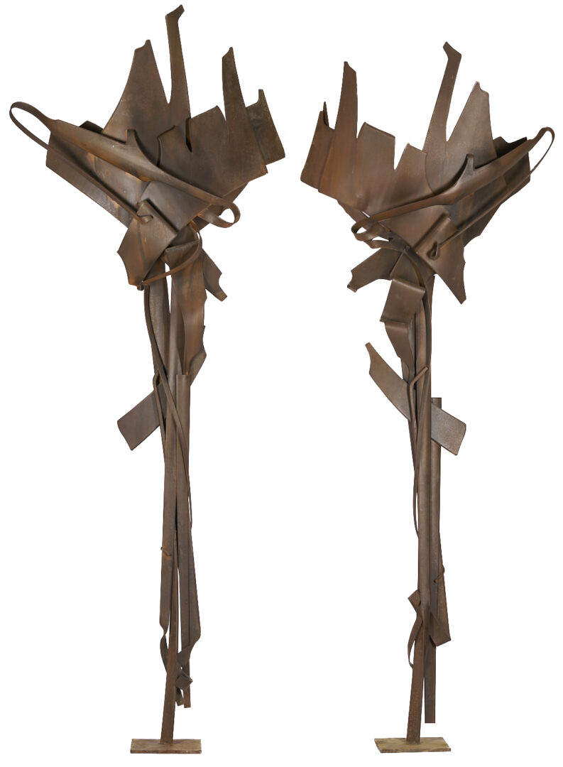 Lot 400: Pair of Albert Paley Large Landscape Sculptures