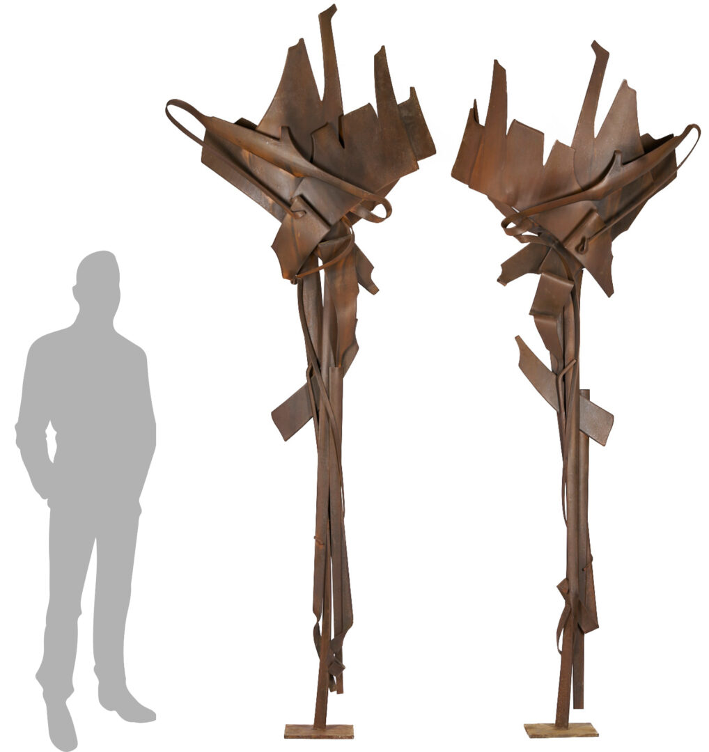 Lot 400: Pair of Albert Paley Large Landscape Sculptures