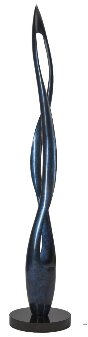 Lot 401: T. Barny Abstract Bronze Sculpture, "Effleurage"