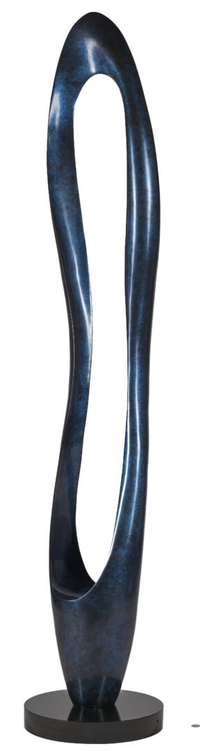 Lot 401: T. Barny Abstract Bronze Sculpture, "Effleurage"