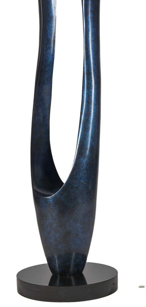 Lot 401: T. Barny Abstract Bronze Sculpture, "Effleurage"