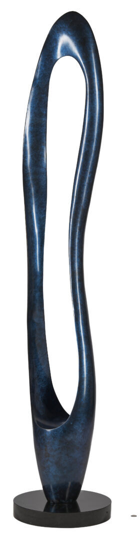 Lot 401: T. Barny Abstract Bronze Sculpture, "Effleurage"