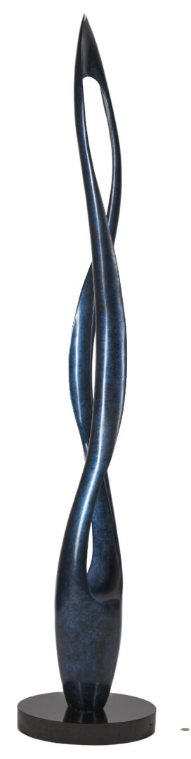 Lot 401: T. Barny Abstract Bronze Sculpture, "Effleurage"