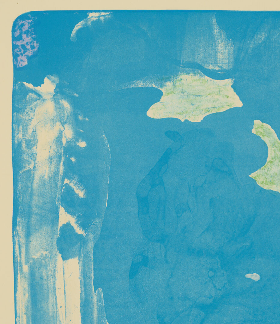 Lot 404: Helen Frankenthaler Signed Lithograph, Reflections IV