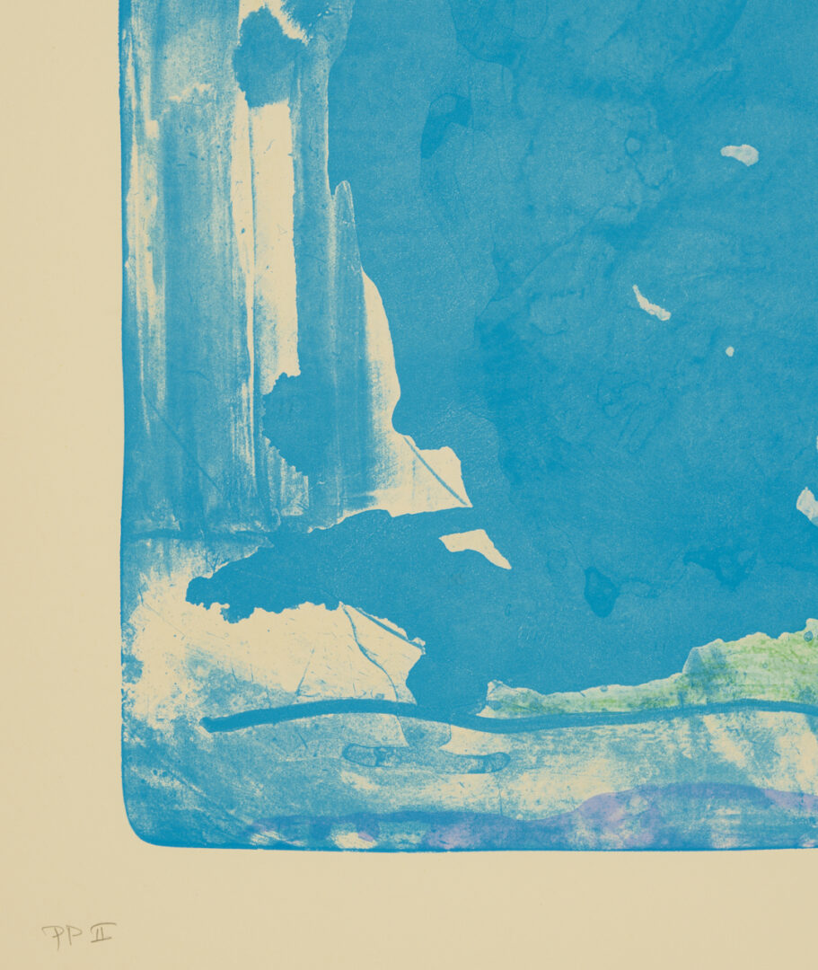 Lot 404: Helen Frankenthaler Signed Lithograph, Reflections IV