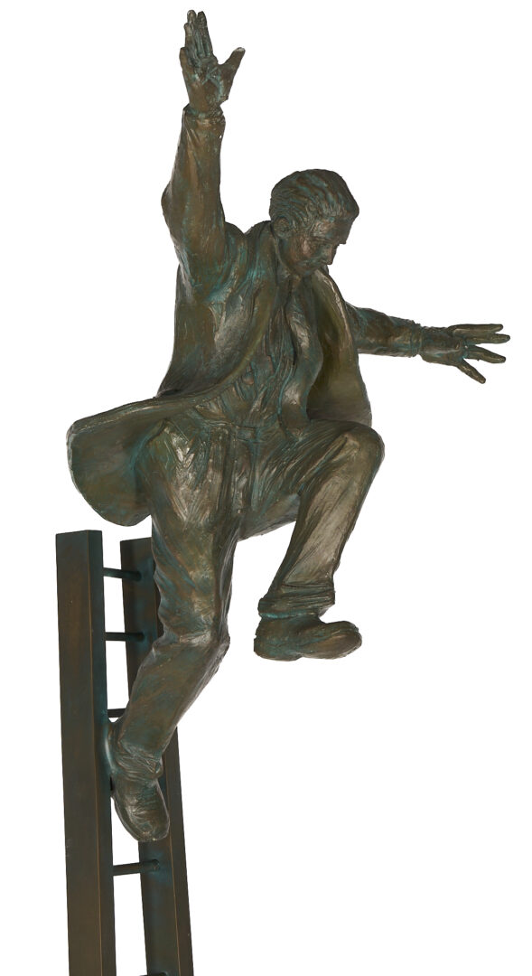 Lot 406: Jim Rennert Bronze Sculpture, Entrepreneur – Large