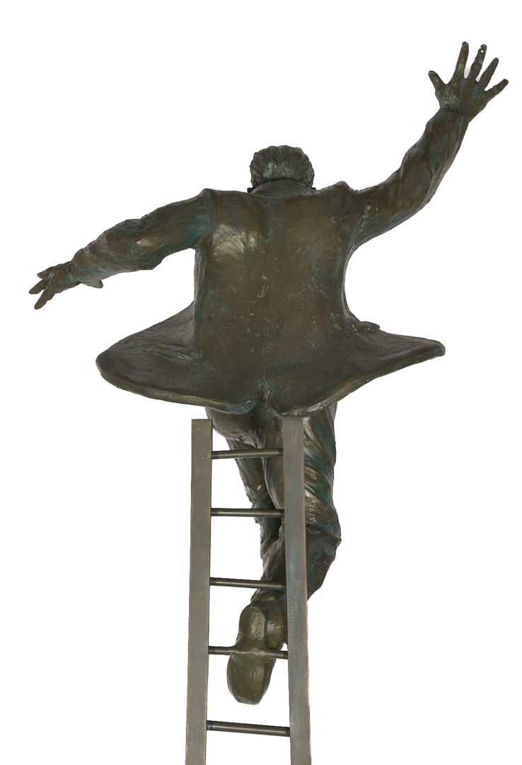 Lot 406: Jim Rennert Bronze Sculpture, Entrepreneur – Large