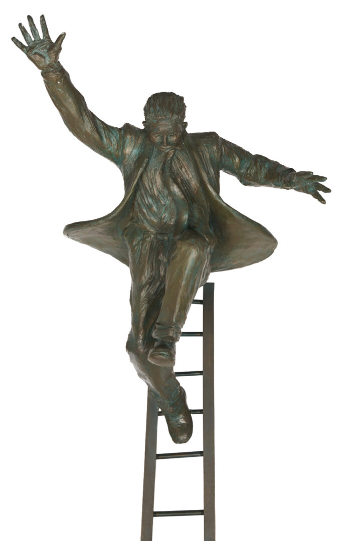 Lot 406: Jim Rennert Bronze Sculpture, Entrepreneur – Large