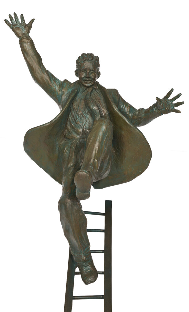 Lot 406: Jim Rennert Bronze Sculpture, Entrepreneur – Large